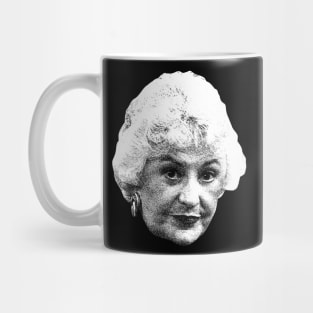 White Goleden Bea Arthur Vintage Mug